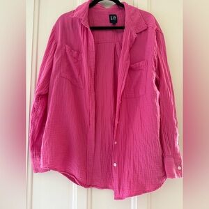 Cotton Gauze Gap Shirt